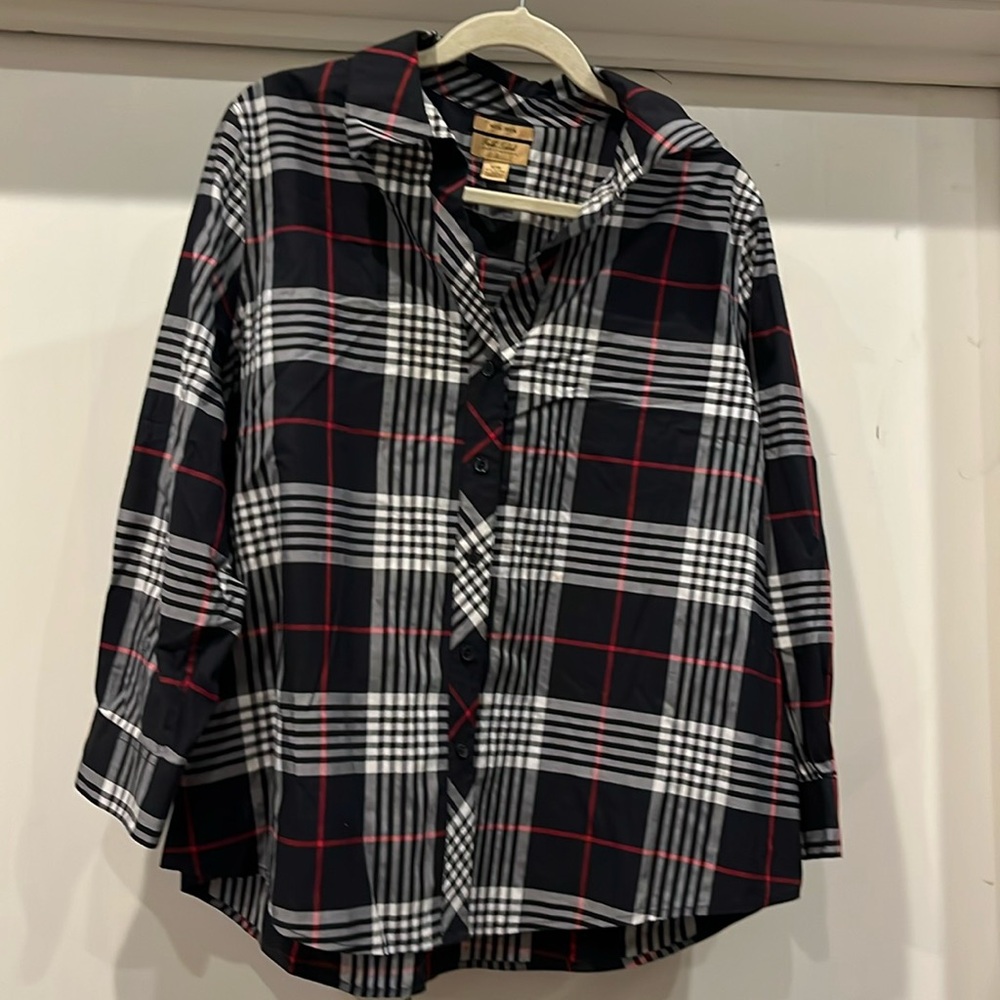 Plaid shirt by Gold Label Investments.